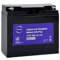 Batterie lithium fer phosphate (lifepo4) 12v 18a 181mm (l) x 77mm (l) x 167mm (h)