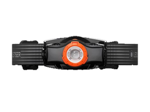 Lampe frontale hybride ledlenser mh3 noire et orange / 200lumen / longue portée 130m