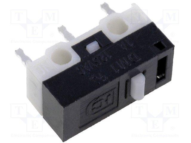 Micro switch nu 1 rt 1a 125v 12.8x 6.5 x 5.8mm