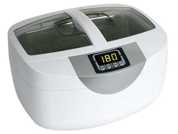 Nettoyeur à ultrasons avec minuteur - 2.6 l programmable 90a 480sec alim: 230vac 340x255x 225mm