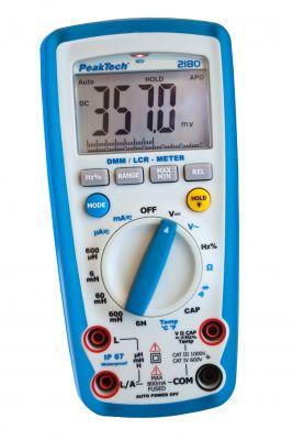Multimètre numérique:ohmètre/volmètre/amperemètre/thermometre/frequencemètre/capacimètre/inductancemètre cat4-600v