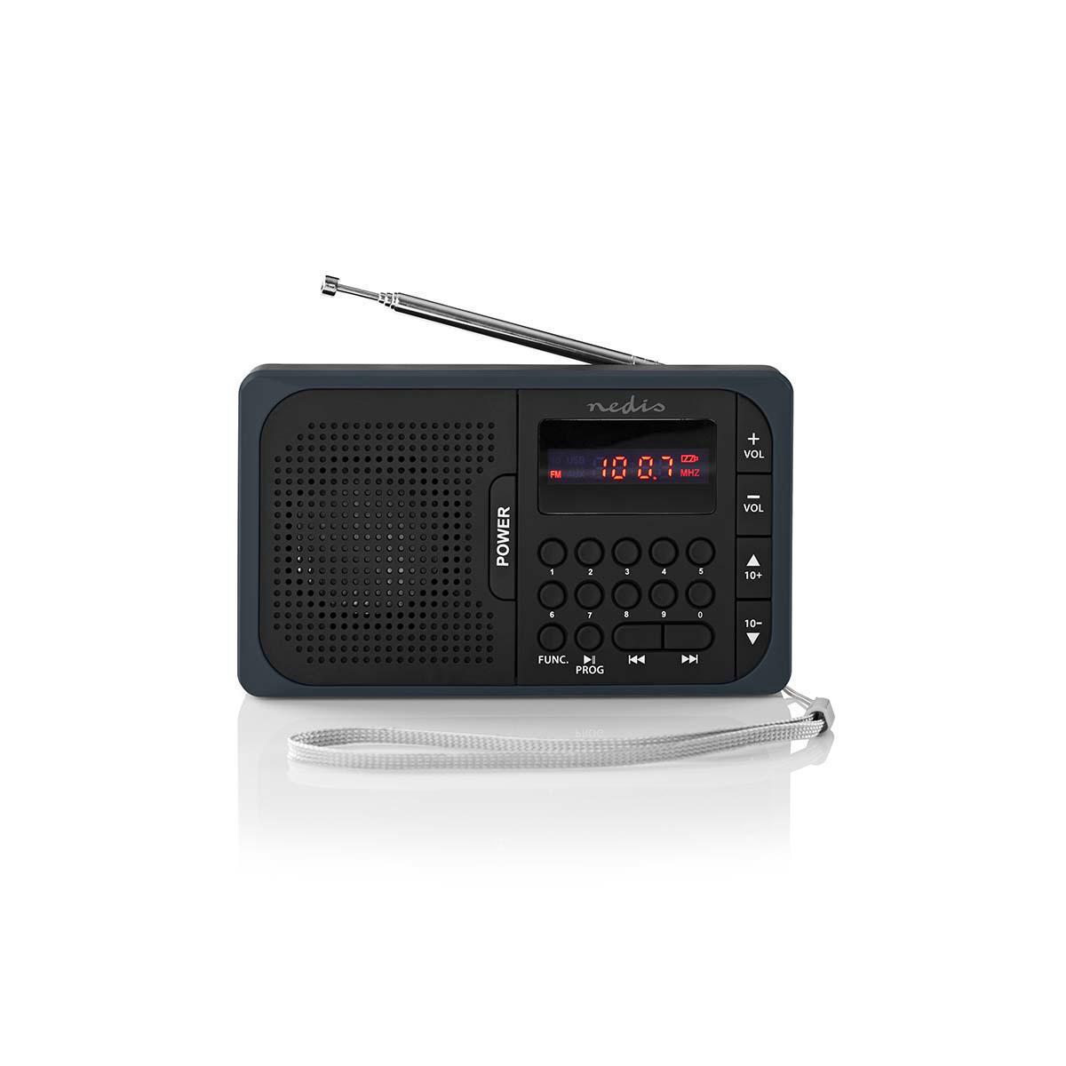 Mini radio rechargeable fm avec réglage pll avec port usb et micro sd 3,6w