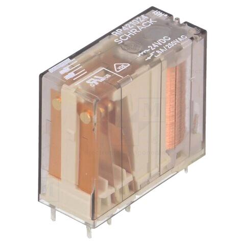 Relais électromagnétique dpdt 24vdc 8a