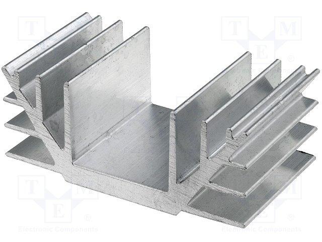 Radiateur 30x74x40mm aluminium