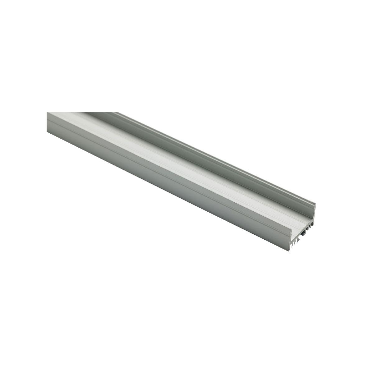 Profilé aluminium double largeur 15 x 24 mm longueur 2 m