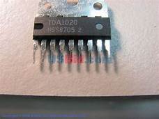 Circuit tda6100q video amplifier 8mhz sip9