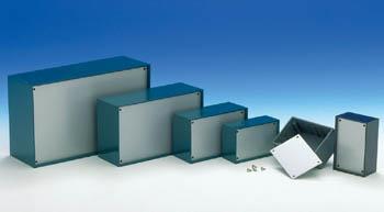 Coffret optative en plastique - bleu petrole 215 x 130 x 77mm