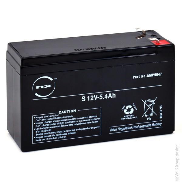 Batterie étanche agm cyclage 12v 5.4a 151x53x94mm