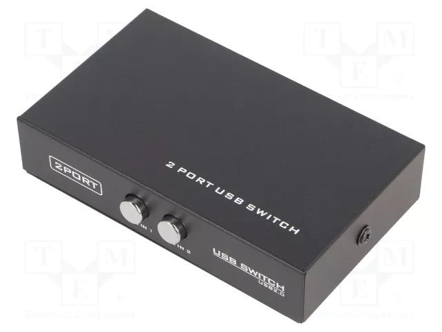 Commutateur manuel usb / 2 entrées usb-b vers une sortie usb-a (ex: deux pc sur une imprimante)