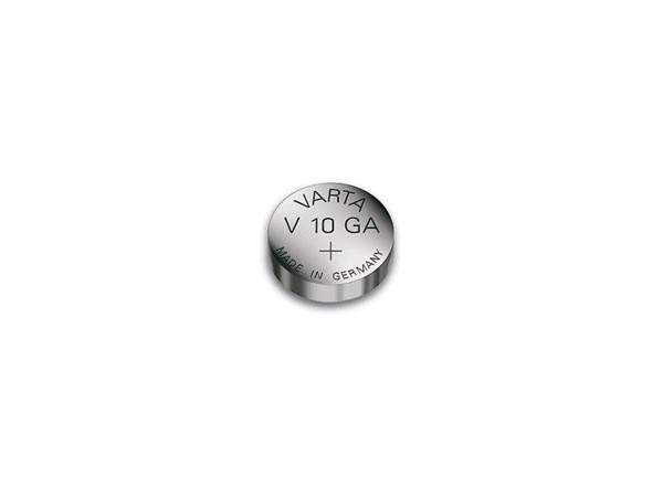 Pile bouton alcaline 1.5v 50ma lr1130 (11.6x3.05mm) varta 4274.801.401