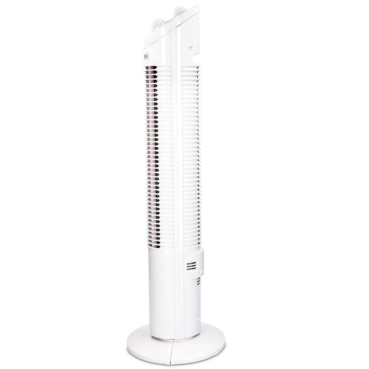 Ventilateur colonne | hauteur : 735 mm | 3 vitesses | oscillation | 30 w | blanc