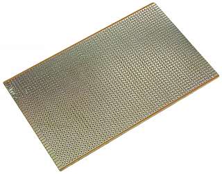 Plaque veroboard bakelite à bandes cuivrees au pas de 2.54mm dim : 100 x 160mm