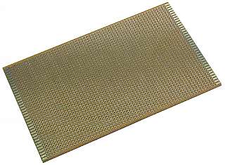 Plaque veroboard epoxy à pastilles cuivrees au pas de 2.54mm dim : 100 x 160mm