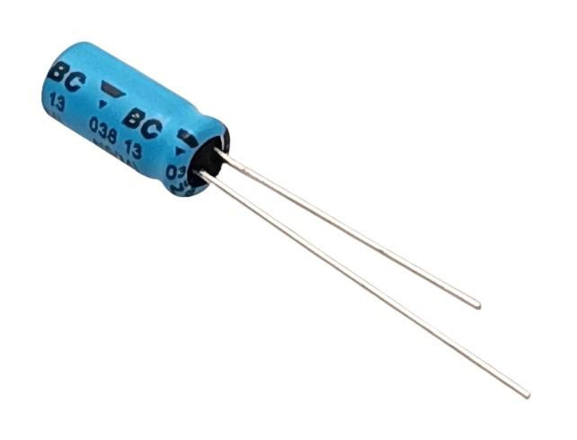 Condensateur électrolytique vishay haute qualité tht; 1uf 63vdc 105°c  5x11mm low esr