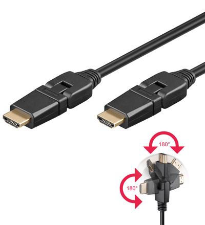 Hdmi+ cable hispeed/we 200 g-360°