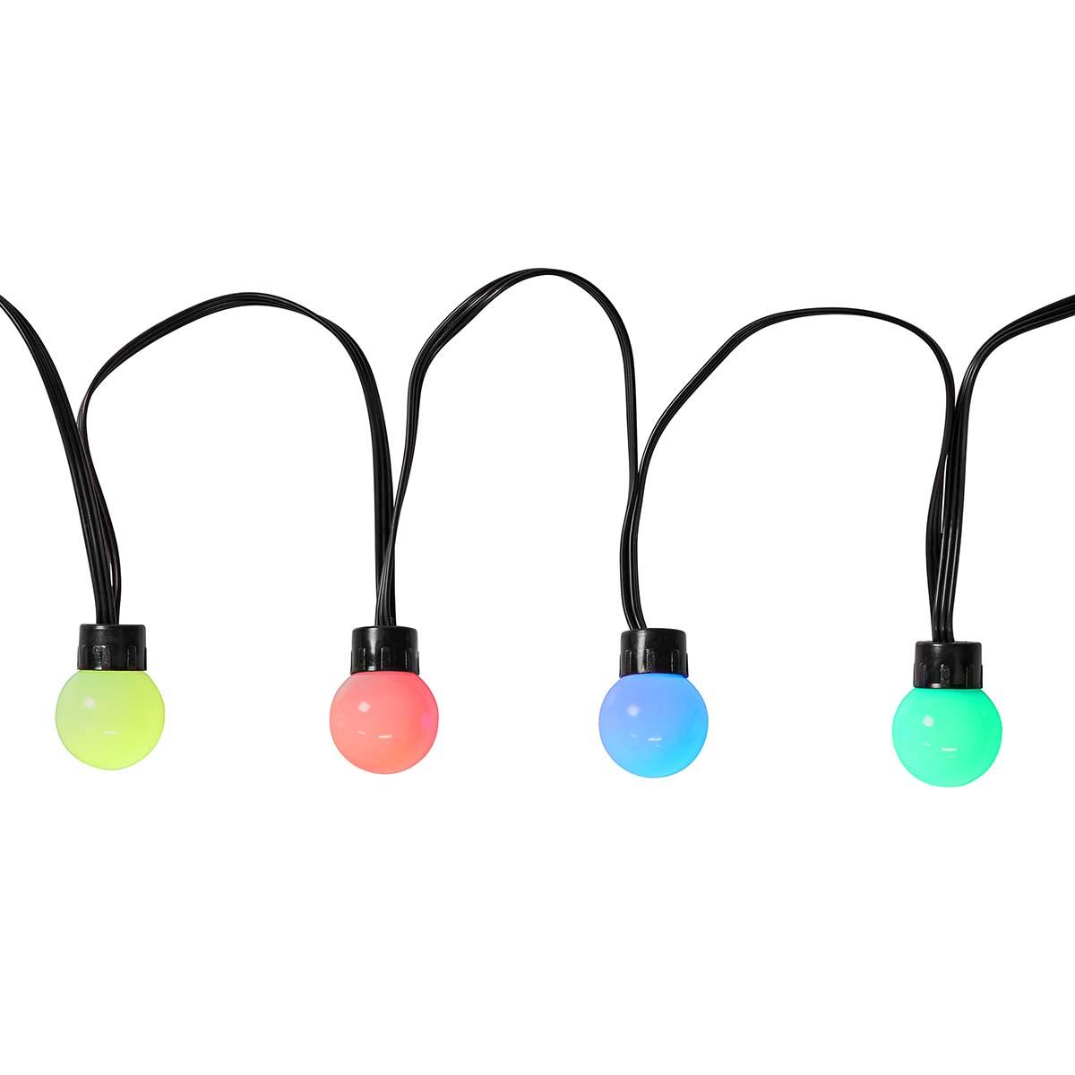 Guirlande 48 lampes à leds couleurs - wi-fi - rgb - 48 led's - 10.8 m - android? / ios